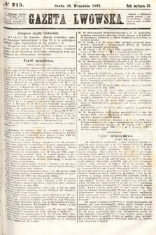 Gazeta Lwowska. 1865, nr 215