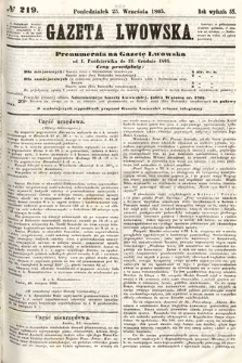 Gazeta Lwowska. 1865, nr 219