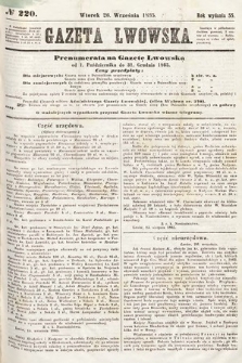 Gazeta Lwowska. 1865, nr 220
