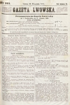 Gazeta Lwowska. 1865, nr 223
