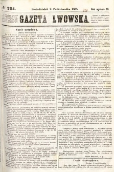 Gazeta Lwowska. 1865, nr 224