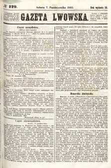 Gazeta Lwowska. 1865, nr 229