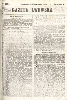 Gazeta Lwowska. 1865, nr 230