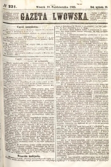 Gazeta Lwowska. 1865, nr 231