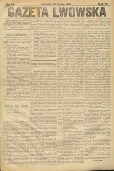 Gazeta Lwowska. 1888, nr 43