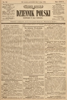 Dziennik Polski (wydanie poranne). 1904, nr 52