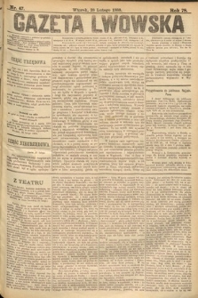 Gazeta Lwowska. 1888, nr 47