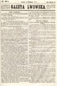 Gazeta Lwowska. 1865, nr 276