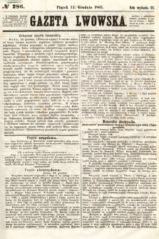 Gazeta Lwowska. 1865, nr 286