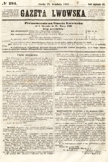 Gazeta Lwowska. 1865, nr 294