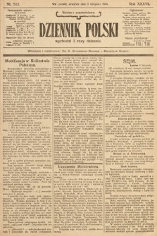 Dziennik Polski (wydanie popołudniowe). 1904, nr 512