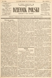 Dziennik Polski (wydanie popołudniowe). 1904, nr 524