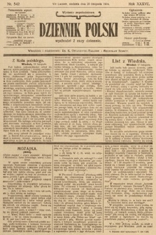 Dziennik Polski (wydanie popołudniowe). 1904, nr 542