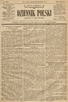 Dziennik Polski (wydanie popołudniowe). 1904, nr 605