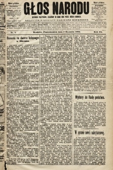 Głos Narodu : dziennik polityczny, założony w roku 1893 przez Józefa Rogosza (wydanie południowe). 1901, nr 5