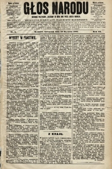 Głos Narodu : dziennik polityczny, założony w roku 1893 przez Józefa Rogosza (wydanie południowe). 1901, nr 8