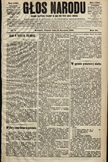 Głos Narodu : dziennik polityczny, założony w roku 1893 przez Józefa Rogosza (wydanie południowe). 1901, nr 9