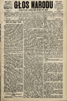 Głos Narodu : dziennik polityczny, założony w roku 1893 przez Józefa Rogosza (wydanie południowe). 1901, nr 17