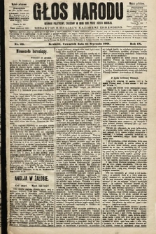 Głos Narodu : dziennik polityczny, założony w roku 1893 przez Józefa Rogosza (wydanie południowe). 1901, nr 20