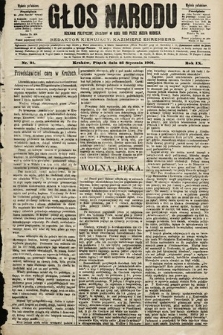 Głos Narodu : dziennik polityczny, założony w roku 1893 przez Józefa Rogosza (wydanie południowe). 1901, nr 21