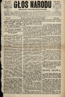 Głos Narodu : dziennik polityczny, założony w roku 1893 przez Józefa Rogosza (wydanie południowe). 1901, nr 22