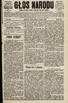 Głos Narodu : dziennik polityczny, założony w roku 1893 przez Józefa Rogosza (wydanie południowe). 1901, nr 30