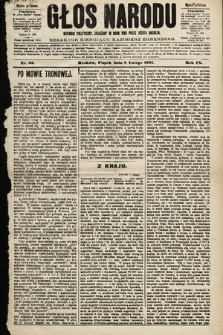 Głos Narodu : dziennik polityczny, założony w roku 1893 przez Józefa Rogosza (wydanie południowe). 1901, nr 32