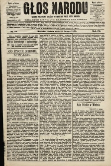 Głos Narodu : dziennik polityczny, założony w roku 1893 przez Józefa Rogosza (wydanie południowe). 1901, nr 39