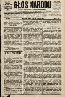 Głos Narodu : dziennik polityczny, założony w roku 1893 przez Józefa Rogosza (wydanie południowe). 1901, nr 48