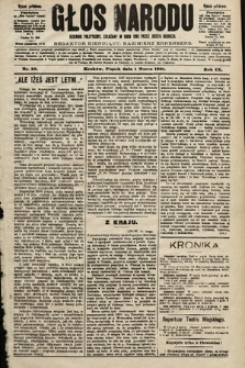 Głos Narodu : dziennik polityczny, założony w roku 1893 przez Józefa Rogosza (wydanie południowe). 1901, nr 50