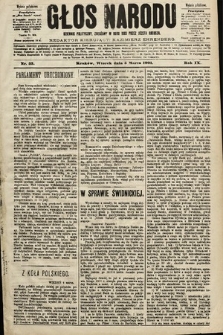 Głos Narodu : dziennik polityczny, założony w roku 1893 przez Józefa Rogosza (wydanie południowe). 1901, nr 53