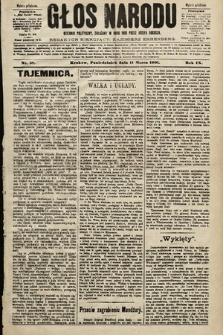 Głos Narodu : dziennik polityczny, założony w roku 1893 przez Józefa Rogosza (wydanie południowe). 1901, nr 58