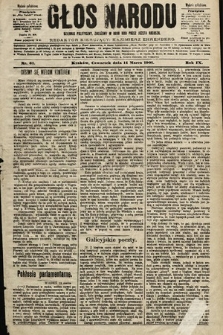 Głos Narodu : dziennik polityczny, założony w roku 1893 przez Józefa Rogosza (wydanie południowe). 1901, nr 61