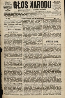 Głos Narodu : dziennik polityczny, założony w roku 1893 przez Józefa Rogosza (wydanie południowe). 1901, nr 69