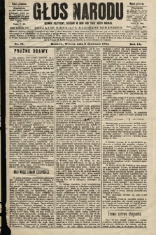 Głos Narodu : dziennik polityczny, założony w roku 1893 przez Józefa Rogosza (wydanie południowe). 1901, nr 76