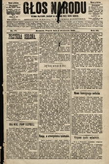 Głos Narodu : dziennik polityczny, założony w roku 1893 przez Józefa Rogosza (wydanie południowe). 1901, nr 79