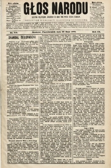 Głos Narodu : dziennik polityczny, założony w roku 1893 przez Józefa Rogosza (wydanie południowe). 1901, nr 113