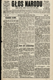 Głos Narodu : dziennik polityczny, założony w roku 1893 przez Józefa Rogosza (wydanie południowe). 1901, nr 115