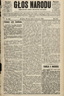 Głos Narodu : dziennik polityczny, założony w roku 1893 przez Józefa Rogosza (wydanie południowe). 1901, nr 130