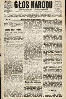 Głos Narodu : dziennik polityczny, założony w roku 1893 przez Józefa Rogosza (wydanie południowe). 1901, nr 131