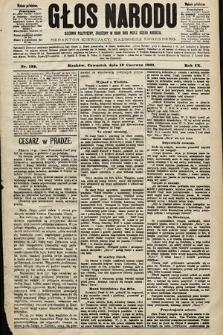 Głos Narodu : dziennik polityczny, założony w roku 1893 przez Józefa Rogosza (wydanie południowe). 1901, nr 132