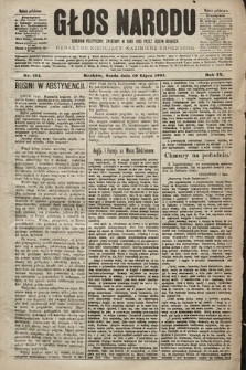 Głos Narodu : dziennik polityczny, założony w roku 1893 przez Józefa Rogosza (wydanie południowe). 1901, nr 154