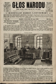 Głos Narodu : dziennik polityczny, założony w roku 1893 przez Józefa Rogosza (wydanie południowe). 1901, nr 163