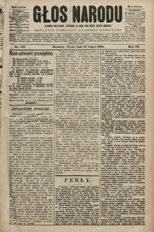 Głos Narodu : dziennik polityczny, założony w roku 1893 przez Józefa Rogosza (wydanie południowe). 1901, nr 172
