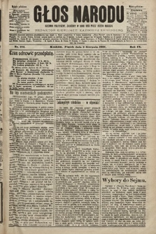 Głos Narodu : dziennik polityczny, założony w roku 1893 przez Józefa Rogosza (wydanie południowe). 1901, nr 174