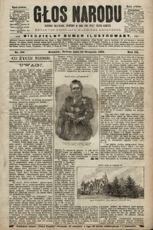 Głos Narodu : dziennik polityczny, założony w roku 1893 przez Józefa Rogosza (wydanie południowe). 1901, nr 181