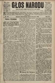 Głos Narodu : dziennik polityczny, założony w roku 1893 przez Józefa Rogosza (wydanie południowe). 1901, nr 187