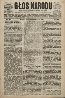 Głos Narodu : dziennik polityczny, założony w roku 1893 przez Józefa Rogosza (wydanie południowe). 1901, nr 191
