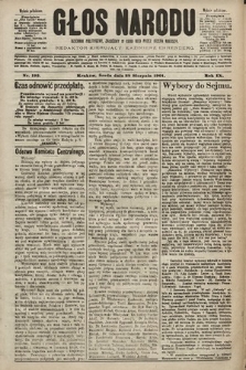 Głos Narodu : dziennik polityczny, założony w roku 1893 przez Józefa Rogosza (wydanie południowe). 1901, nr 195