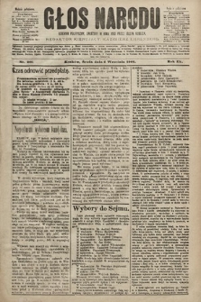 Głos Narodu : dziennik polityczny, założony w roku 1893 przez Józefa Rogosza (wydanie południowe). 1901, nr 201